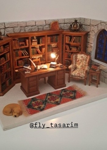 minyatür jüt kilim /halı/ diorama - Görsel 2