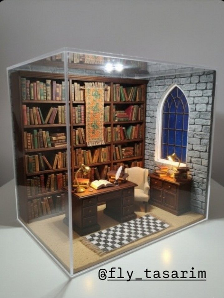 minyatür jüt kilim /halı/ diorama - Görsel 4