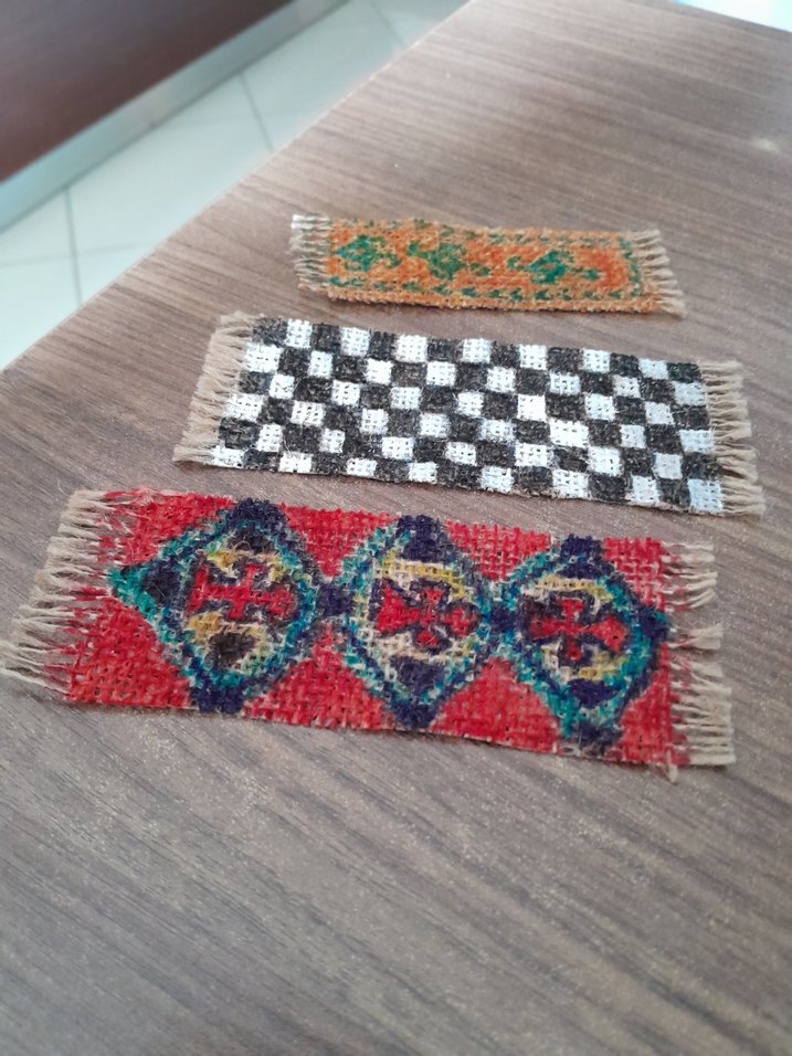 minyatür jüt halı kilim - Görsel 4