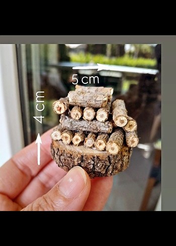 minyatür dağ kulübesi seti diorama - Görsel 6