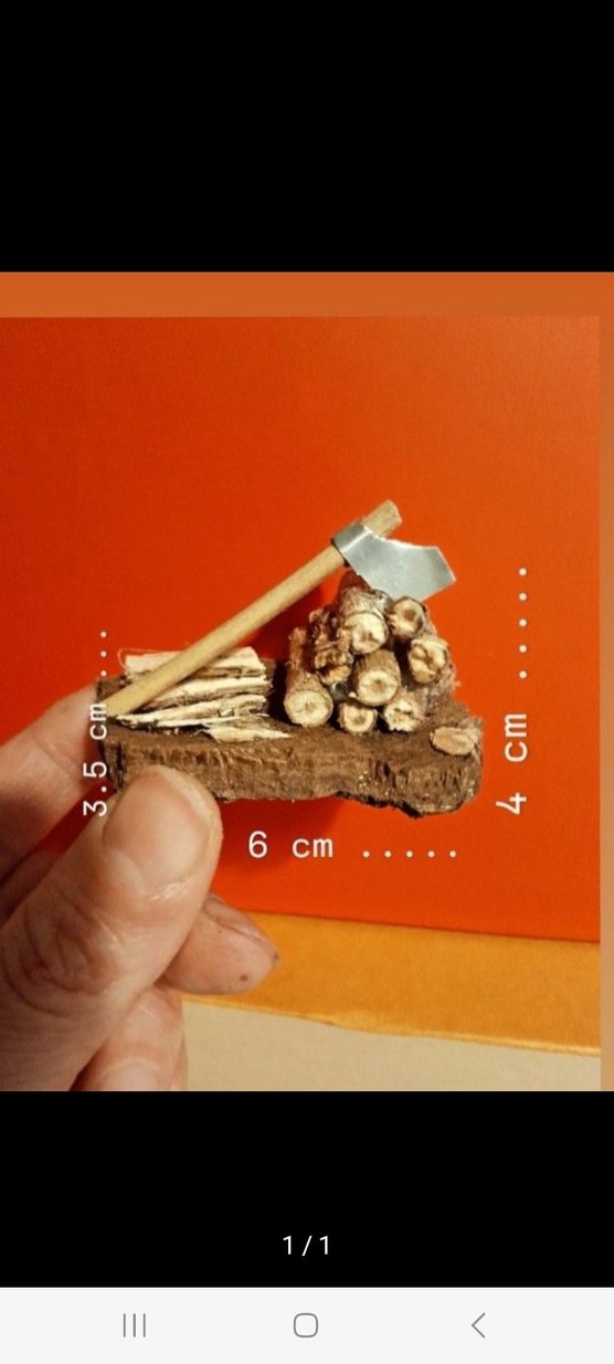 minyatür dağ kulübesi seti diorama - Görsel 4