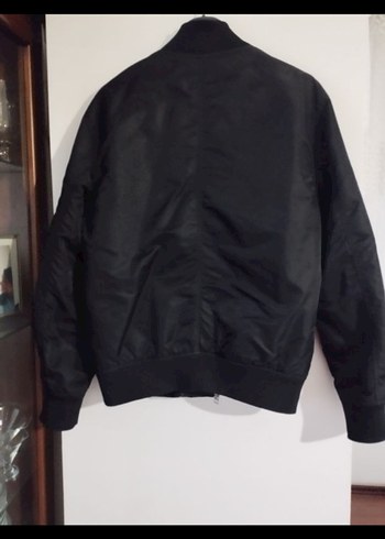 H&M Siyah Fermuarlı Erkek Street Wear Ceket - Görsel 2