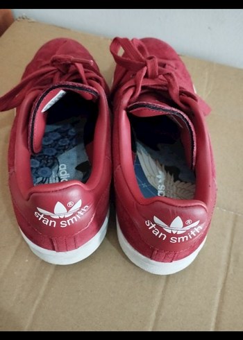 Adidas Kadın Kırmızı Süet Spor Ayakkabı - Görsel 2