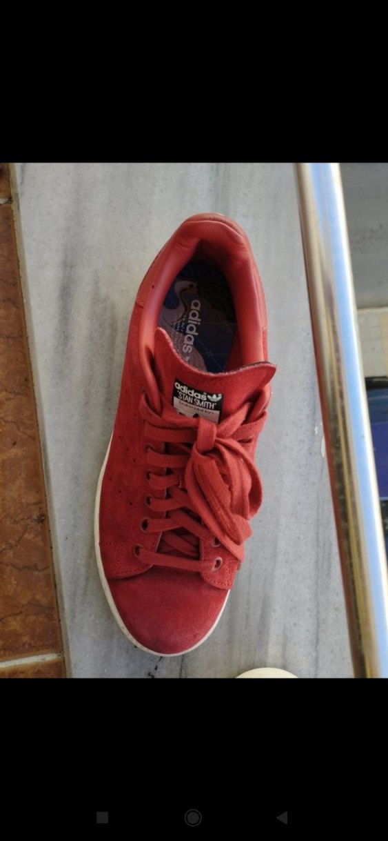 Adidas Kadın Kırmızı Süet Spor Ayakkabı - Görsel 3