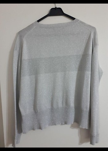 Gri Kadın Triko Uzun Kollu kazak - Görsel 3