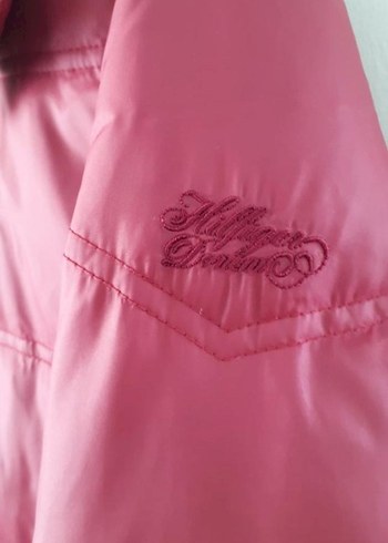 Bordo Düğmeli Kadın Kışlık Mont - Görsel 3