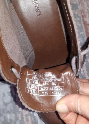 Lacoste Kahverengi Deri Bağcıklı Kadın Botları - Görsel 5