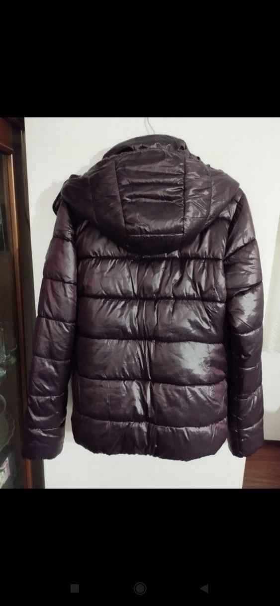 Mor Kemerli Kadın Kışlık Mont - Görsel 3