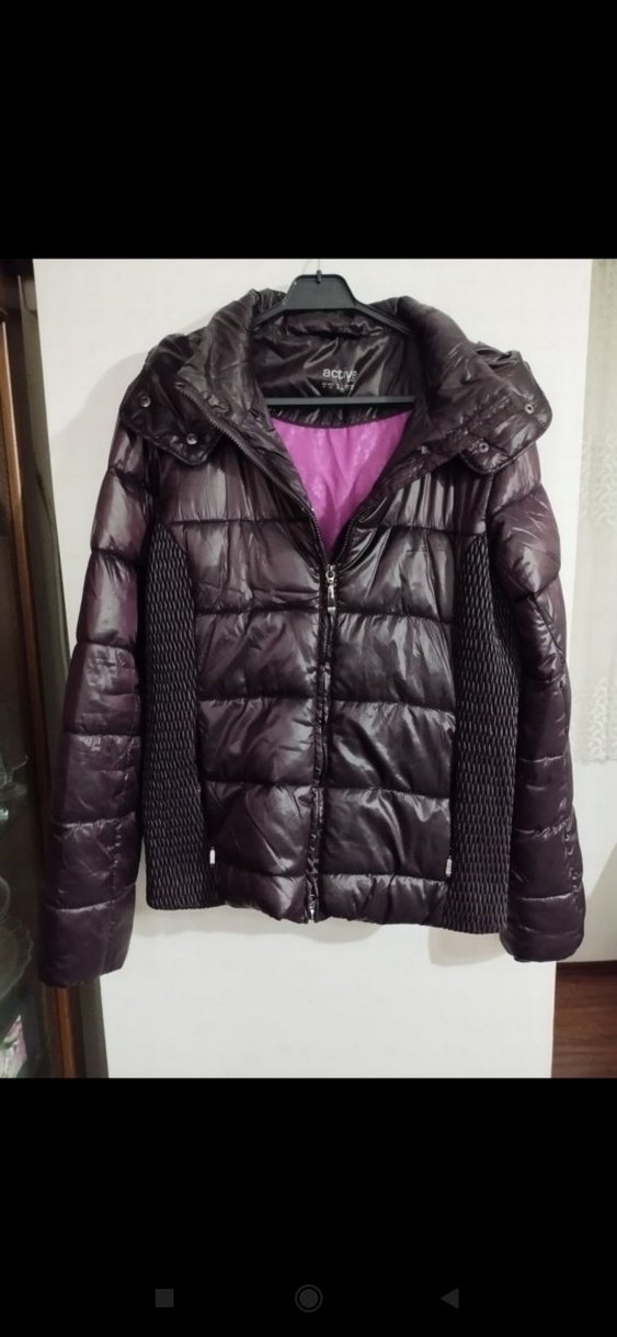 Mor Kemerli Kadın Kışlık Mont - Görsel 2