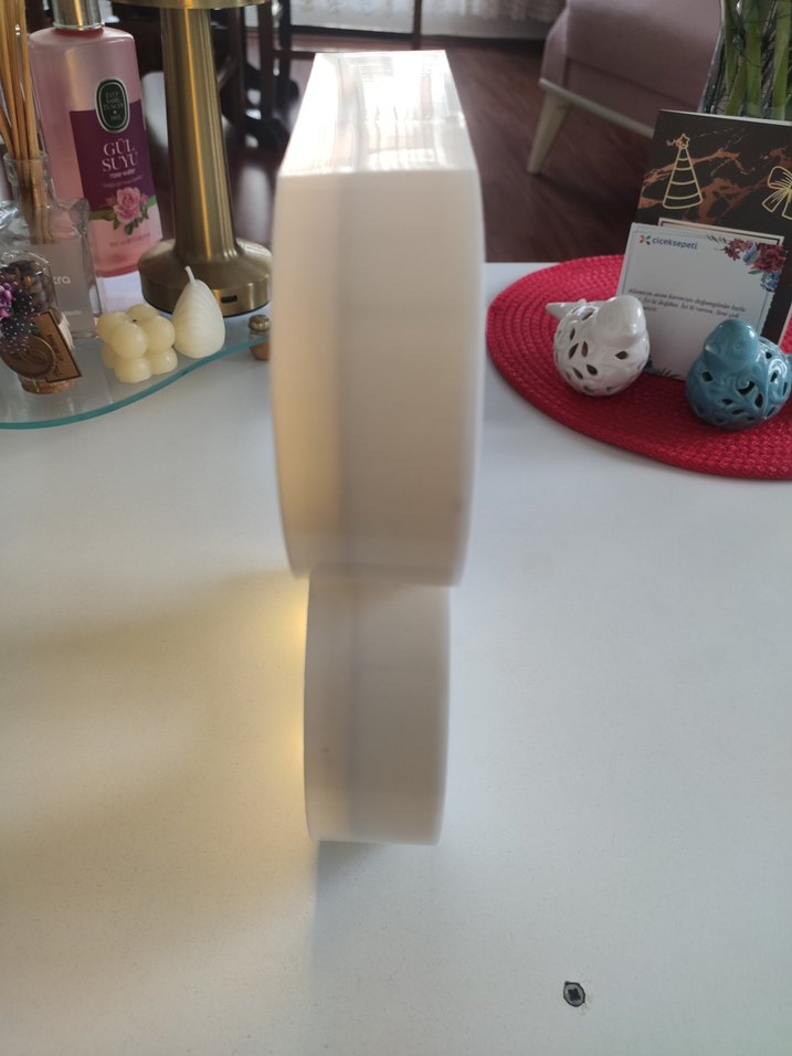 B Harfi Beyaz LED Gece Lambası - Görsel 4