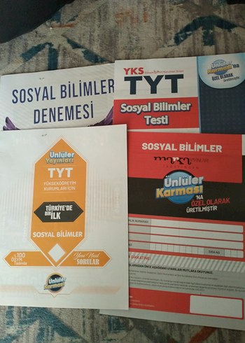 TYT Sosyal Bilimler Denemeler