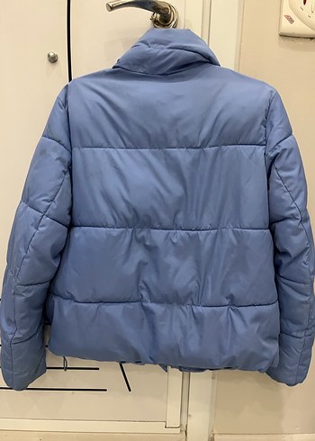 H&M Düğmeli Mavi Kadın Mont, Rahat Kesim