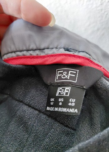 F&F Kadın Gri Keten Kuşaklı Rahat Pantolon
