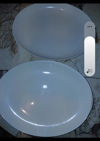 Beyaz Oval Yemek Tabağı Seti