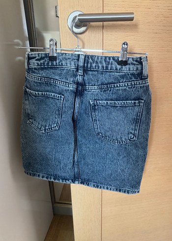 xs Beden mavi Renk Mavi Denim Mini Etek