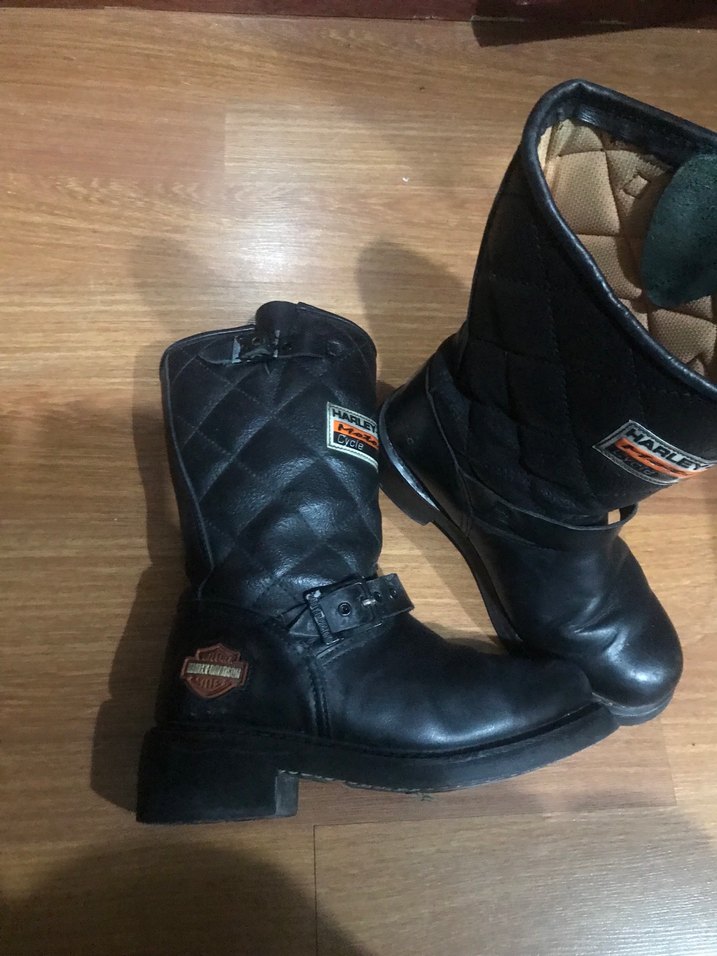 Siyah Deri  Kadın çizme - Görsel 3