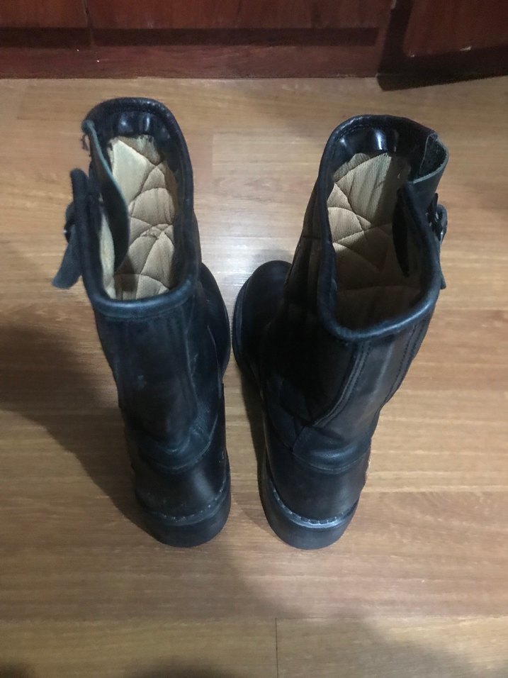 Siyah Deri  Kadın çizme - Görsel 2