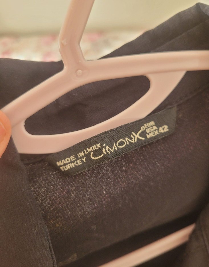 Gri Baskılı Düğmeli gömlek - Görsel 3