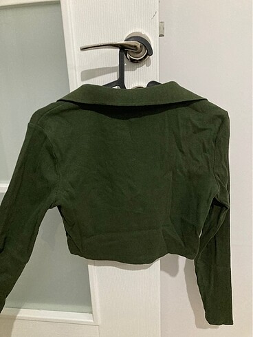m Beden haki Renk Zara crop kazak