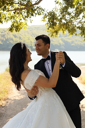 m Beden beyaz Renk Gelinlik anna bridal