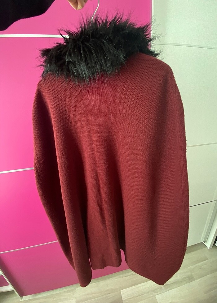 Bordo kaftan - Görsel 2