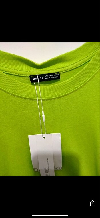 l Beden BERSHKA yağ yeşili elbise