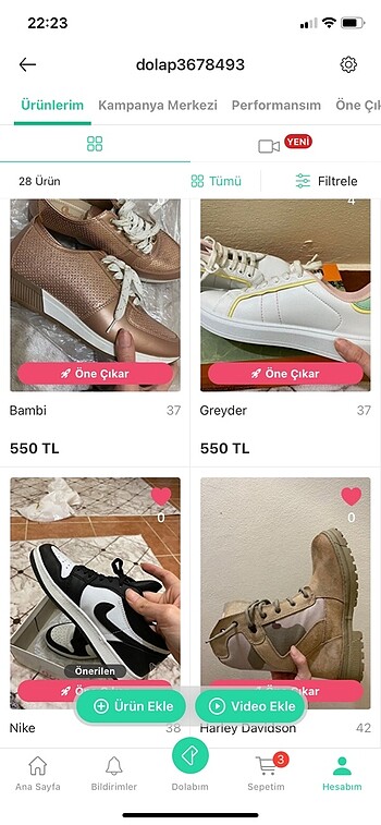 Sneaker spor ayakkabı