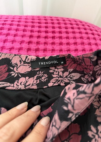 38 Beden Desenli Midi Etek - Görsel 2