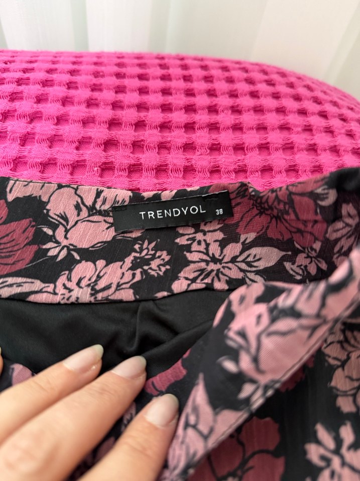 38 Beden Desenli Midi Etek - Görsel 2