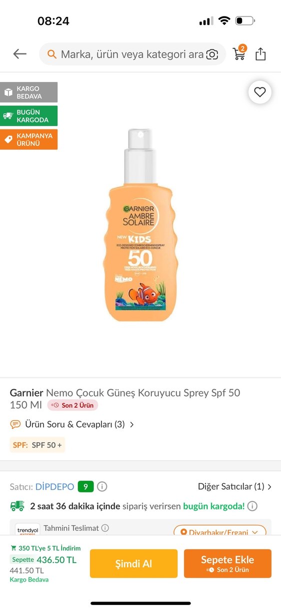 Garnier Nemo Çocuk Güneş Koruyucu Sprey SPF 50 150 ml - Görsel 3