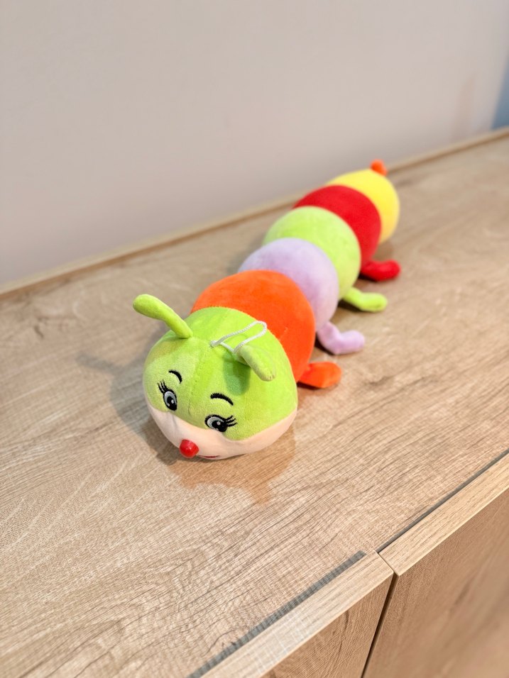 Renkli Peluş Tırtıl Oyuncak - Görsel 2