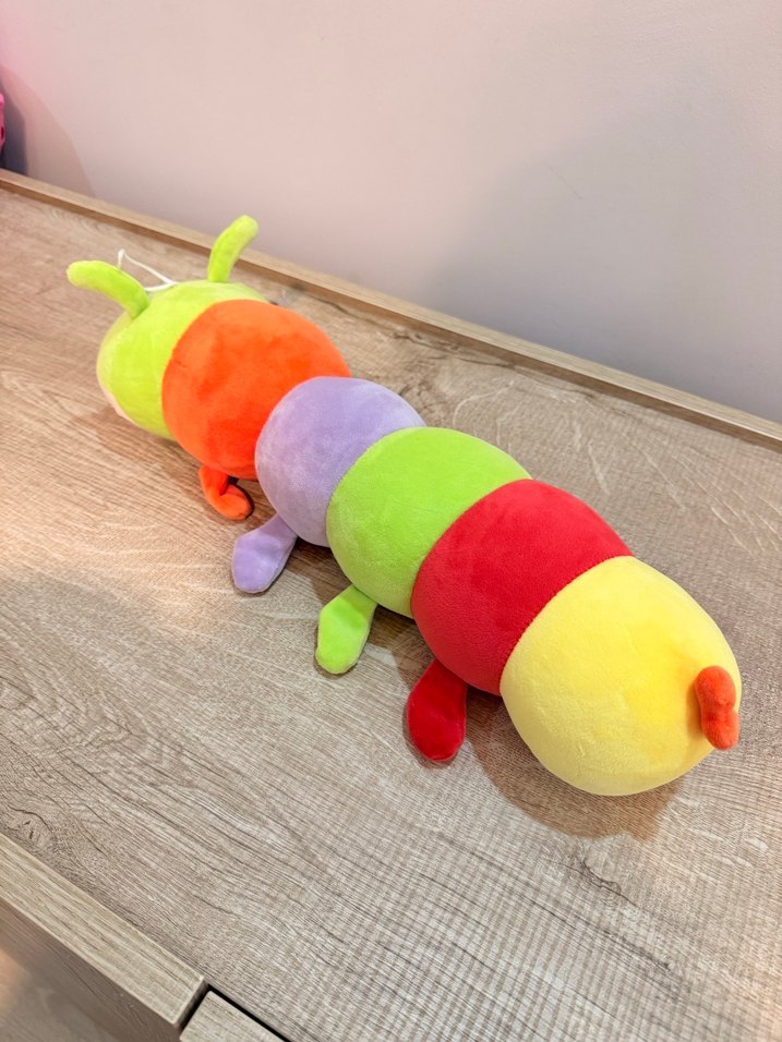 Renkli Peluş Tırtıl Oyuncak - Görsel 3