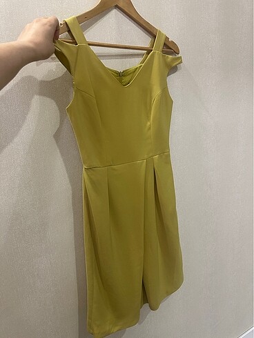 Herry Herry abiye elbise olive 38 yeni