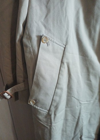 Bej Midi erkek Trençkot - Görsel 3