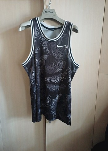 bayan Siyah V Yaka Baskılı Atlet - Görsel 2