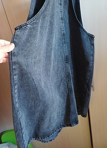 Bayan kot elbise - Görsel 6