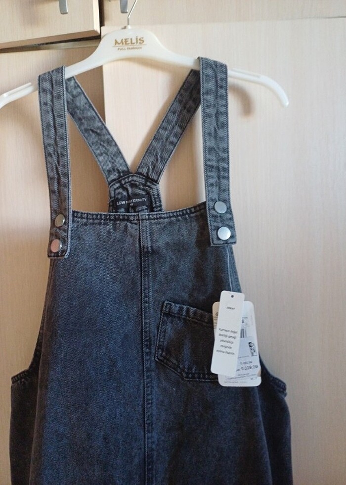 Bayan  kot elbise  - Görsel 3