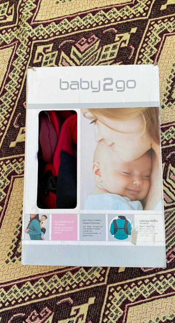 Baby2go Bordo Bebek Taşıyıcı - Görsel 3