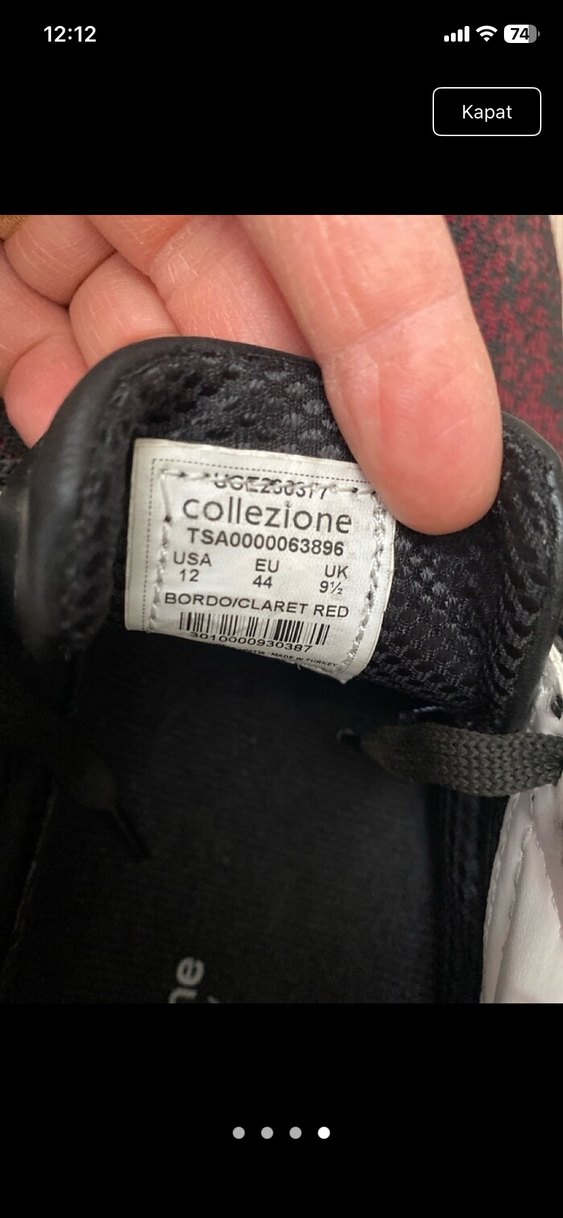 Bordo Erkek Spor Ayakkabı - Görsel 4