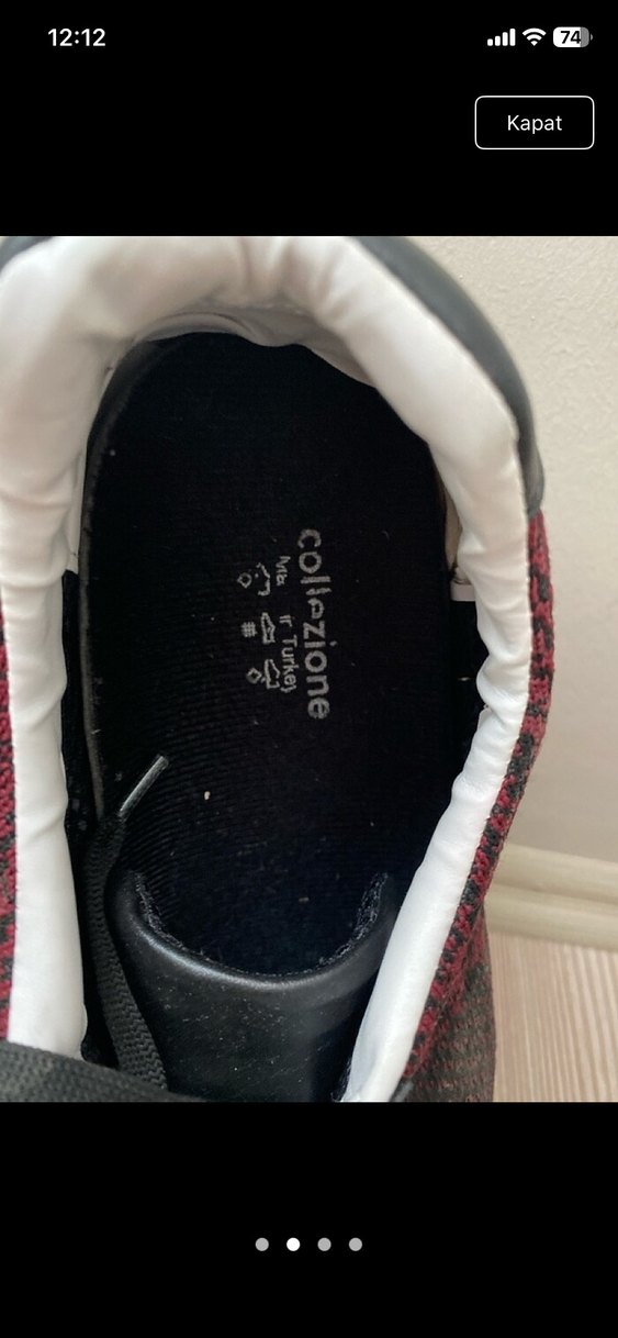 Bordo Erkek Spor Ayakkabı - Görsel 3