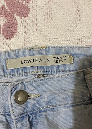 Mavi Renkli Rahat Kesim Kadın Kot Pantolon - Görsel 2