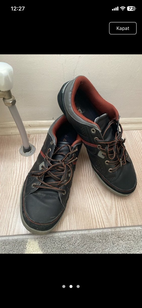 Kahverengi Erkek Spor Ayakkabı Bağı - Görsel 2