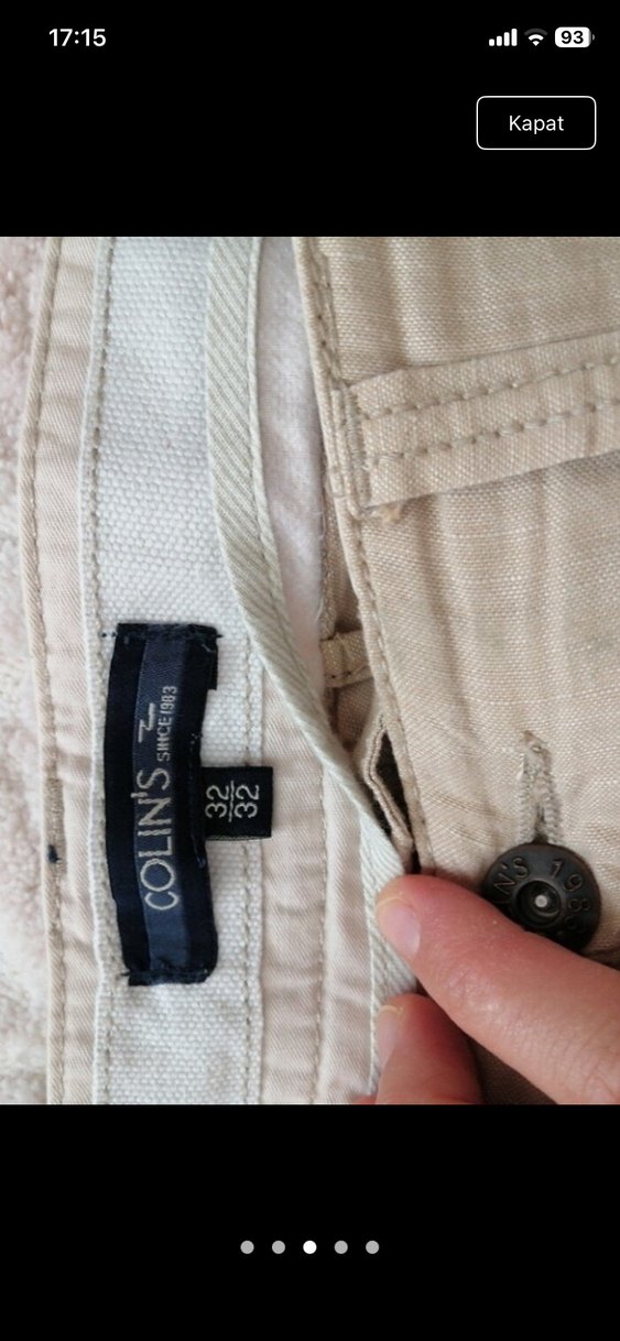 Erke bej Keten Midi erkek Pantolon - Görsel 2