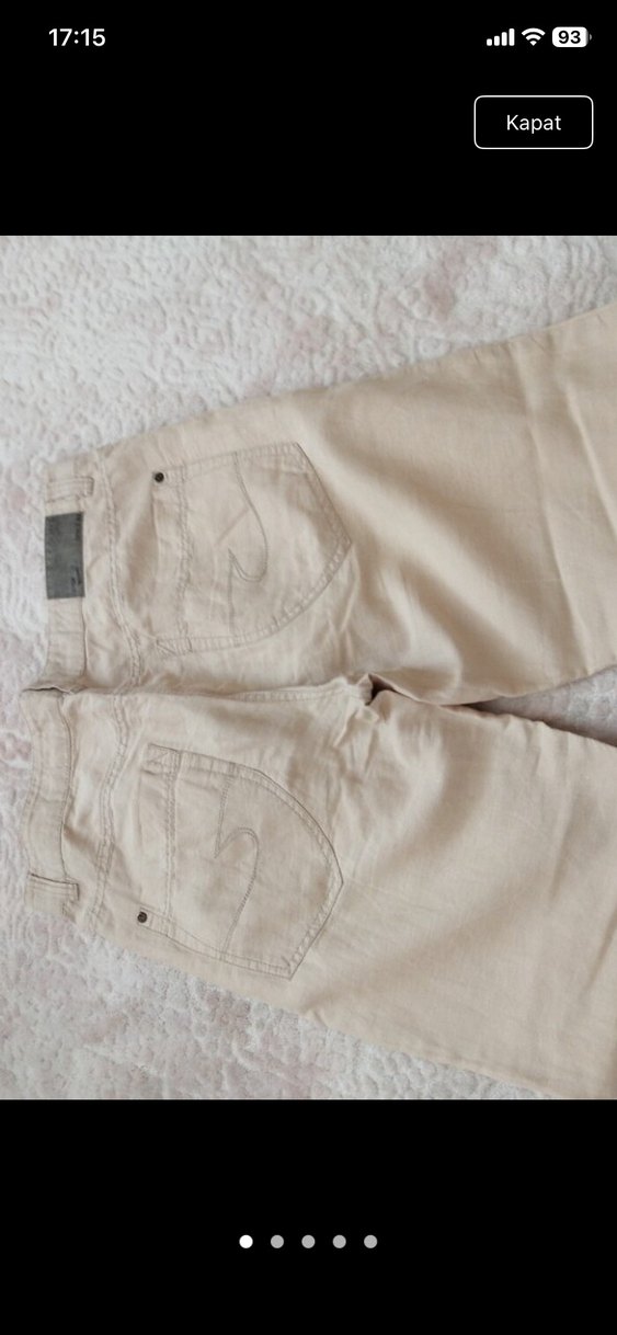 Erke bej Keten Midi erkek Pantolon - Görsel 5