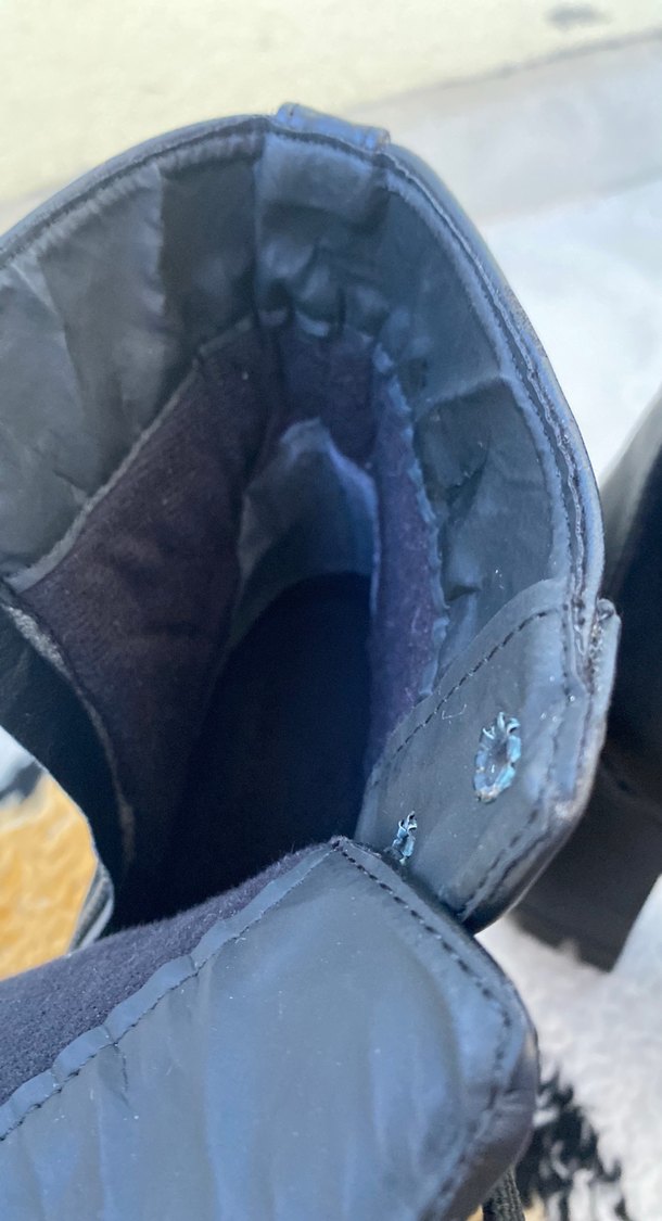 Siyah Deri Gizli Fermuarlı Kadın Dolgu Topuk Bot - Görsel 5