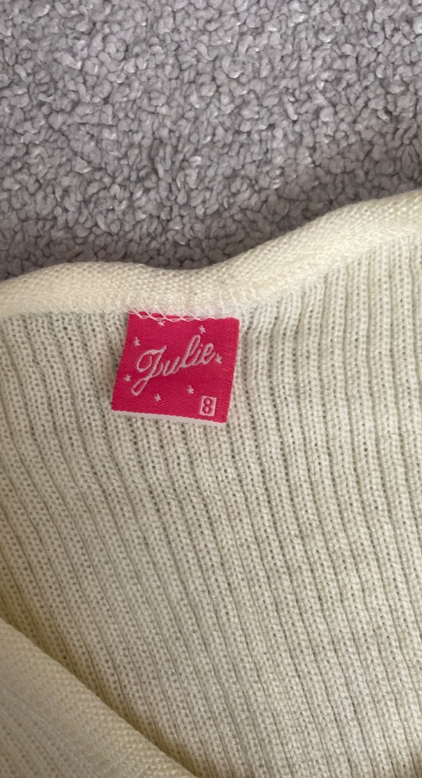 Çocuk Beyaz örgülü sıcacık  Triko Atlet - Görsel 3