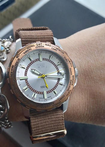 camel active swiss made gmt-world time - Görsel 13