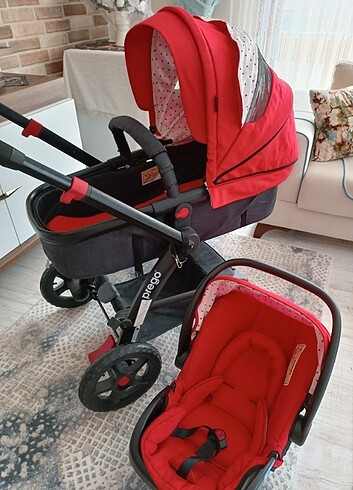9- 36 kg Beden kırmızı Renk Yeni ayarında travel sistem bebek arabası