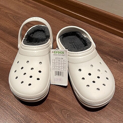 İçi Yumoş Kışlık Beyaz Crocs