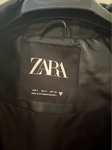 s Beden Zara deri ceket